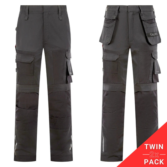 Pro Work Trouser Twin Pack | Tauro Workwear